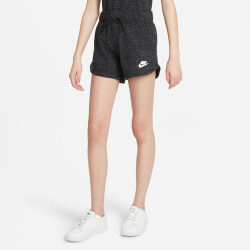 NIKE Sportswear Jersey Shorts Kinder black heather/white M (137-147 cm)