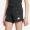 NIKE Sportswear Jersey Shorts Kinder black heather/white M (137-147 cm)