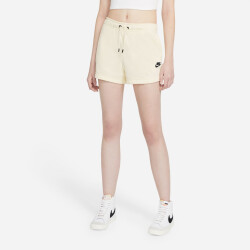 NIKE Sportswear Essential Shorts Damen coconut milk/black S