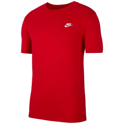 NIKE Sportswear Freizeit T-Shirt Herren 657 - university red/white M