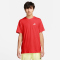 NIKE Sportswear Freizeit T-Shirt Herren 657 - university red/white M