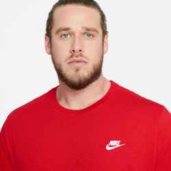 NIKE Sportswear Freizeit T-Shirt Herren 657 - university red/white XXL