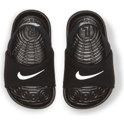 NIKE Kawa Badelatschen Baby black/white-white-white 17