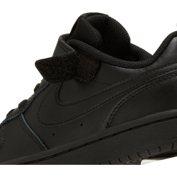 NIKE Court Borough Low 2 Sneaker mit Klettverschlu&szlig; Kinder black/black-black 28.5
