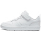 NIKE Court Borough Low 2 Sneaker mit Klettverschlu&szlig; Kinder white/white-white 28.5