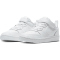 NIKE Court Borough Low 2 Sneaker mit Klettverschlu&szlig; Kinder white/white-white 28.5