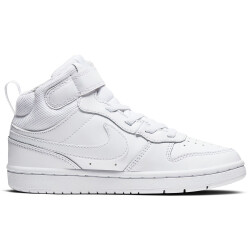 NIKE Court Borough Mid 2 Sneaker Kinder white/white-white...