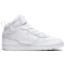 NIKE Court Borough Mid 2 Sneaker Kinder white/white-white 28