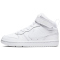 NIKE Court Borough Mid 2 Sneaker Kinder white/white-white 33.5