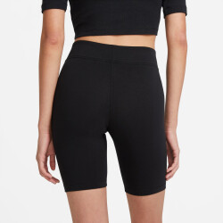 NIKE Sportswear Essential Bike Shorts Damen 010 - black/white XS