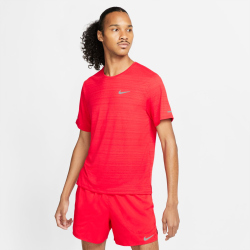 NIKE Dri-FIT Miler Laufshirt university red/reflective silv XXL