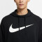 NIKE Dri-FIT Trainings-Hoodie Herren black/white S