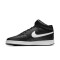 NIKE Court Vision Mid-Top Sneaker Damen black/white 35.5