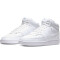 NIKE Court Vision Mid-Top Sneaker Damen white/white-white 35.5