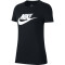 NIKE Sportswear Essential Icon Futura Damen T-Shirt black/white M