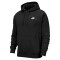NIKE Sportswear Club Fleece Hoodie 010 - black/black/white XS