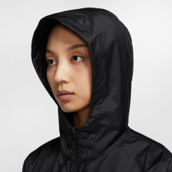 NIKE Essential Damen Laufjacke 010 - black/reflective silv XXL