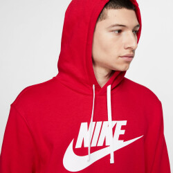 NIKE Sportswear Club Fleece Hoodie Herren university red/white/white XXL