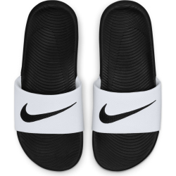 NIKE Kawa Slides Badelatschen Kinder white/black 29.5