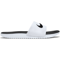NIKE Kawa Slides Badelatschen Kinder white/black 29.5