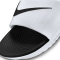 NIKE Kawa Slides Badelatschen Kinder white/black 29.5