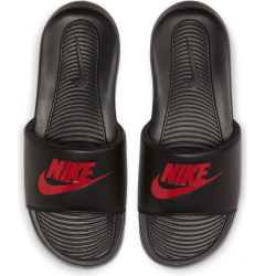 NIKE Victori One Badelatschen Herren 004 - black/university red-black 44