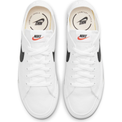 NIKE Court Legacy Canvas Sneaker Herren white/black 44