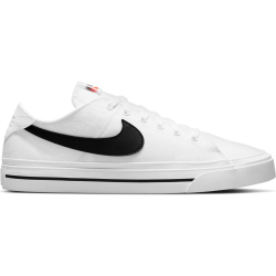NIKE Court Legacy Canvas Sneaker Herren white/black 44