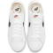 NIKE Court Legacy Canvas Sneaker Herren white/black 44