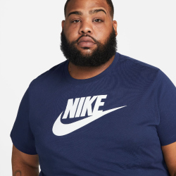 NIKE Sportswear T-Shirt Herren midnight navy/white M