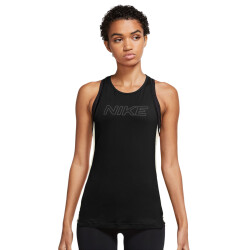 NIKE Pro Damen Graphic Tanktop black/sail/iron grey S