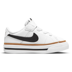 NIKE Court Legacy Baby-Sneaker white/black-desert ochre-gum l 17