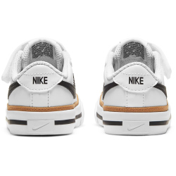 NIKE Court Legacy Baby-Sneaker white/black-desert ochre-gum l 17