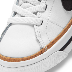 NIKE Court Legacy Baby-Sneaker white/black-desert ochre-gum l 17