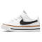 NIKE Court Legacy Baby-Sneaker white/black-desert ochre-gum l 19.5