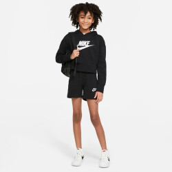 NIKE Sportswear Club French Terry Shorts Mädchen black/white XS (122-128 cm)