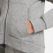 NIKE Sportswear Club Fleece Kapuzenjacke Mädchen carbon heather/white M (137-146 cm)
