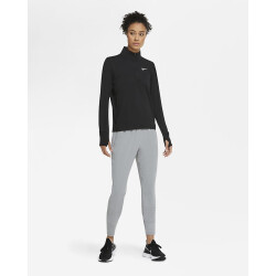 NIKE Element 1/2-Zip Laufshirt Damen black/reflective silver XS