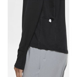 NIKE Element 1/2-Zip Laufshirt Damen black/reflective silver XS