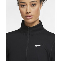 NIKE Element 1/2-Zip Laufshirt Damen black/reflective silver XS