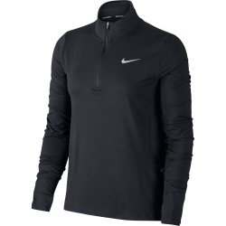 NIKE Element 1/2-Zip Laufshirt Damen black/reflective...