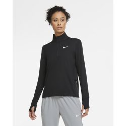 NIKE Element 1/2-Zip Laufshirt Damen black/reflective...