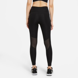 NIKE Epic Fast Lauf-Leggings Damen black/reflective silver L