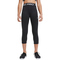 NIKE Pro Capri-Leggings Mädchen black/white M (137-146 cm)