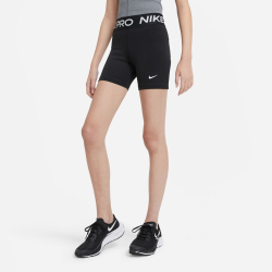 NIKE Pro Tights Mädchen black/white S (128-137 cm)