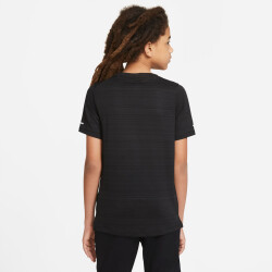 NIKE Dri-FIT Miler Trainingsshirt Kinder black S (128-137 cm)
