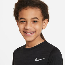 NIKE Dri-FIT Miler Trainingsshirt Kinder black S (128-137 cm)