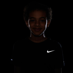 NIKE Dri-FIT Miler Trainingsshirt Kinder black S (128-137 cm)