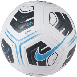 NIKE Academy Fußball white/black/lt blue fury 3