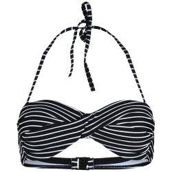 Stuf St. Tropez 4-L Damen Bandeau Bikini schwarz 36